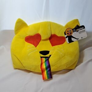 Plush Kids Face Mask - Yellow and Red